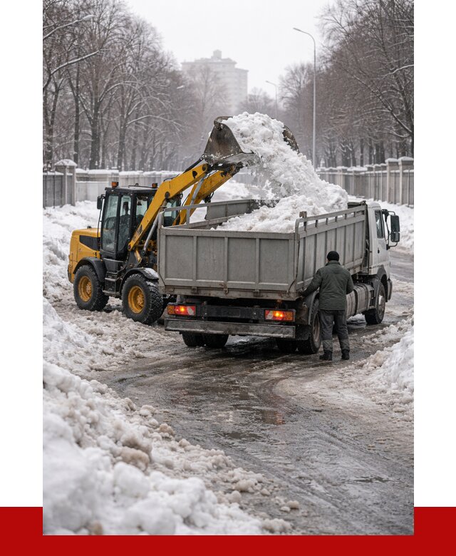 Вывоз снега с погрузкой в Белебее от 3570 р. ПРОНЕРУДБлб