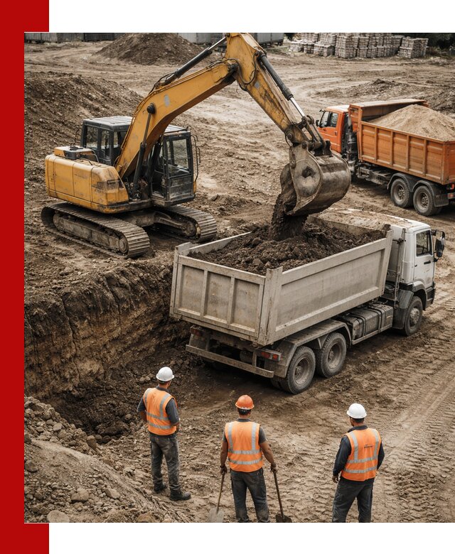 Разработка грунта для строительства и благоустройства в Белебее