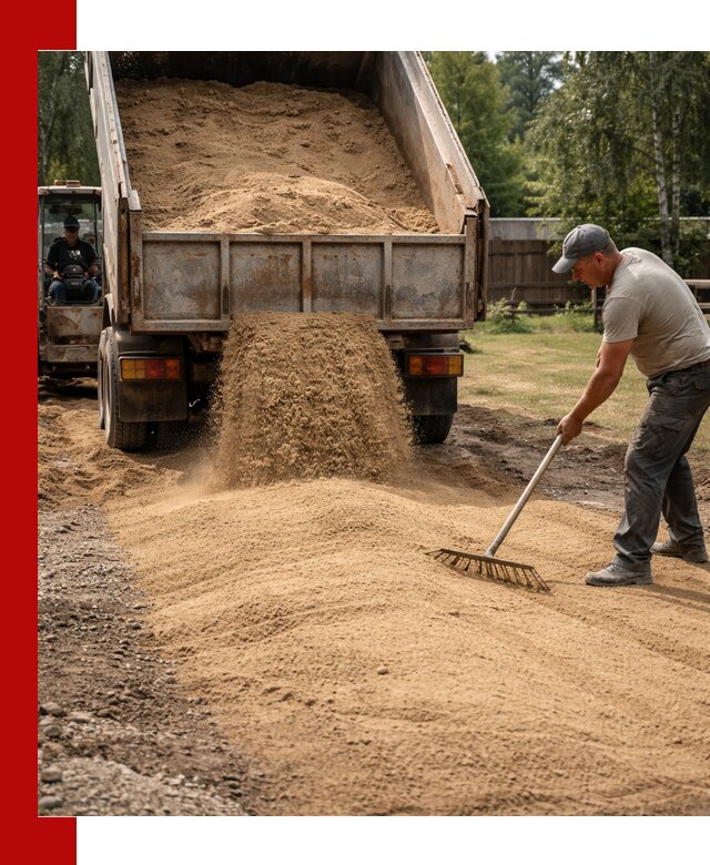 Отсыпка участка песком в Белебее быстро и качественно