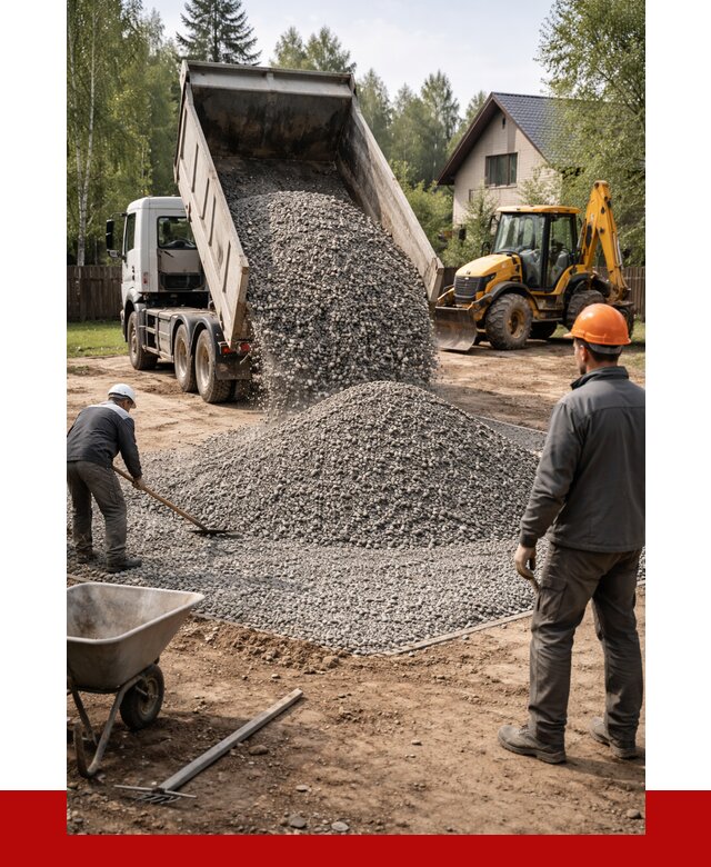 Отсыпка участка щебнем в Белебее от 6631 р. ПРОНЕРУДБлб