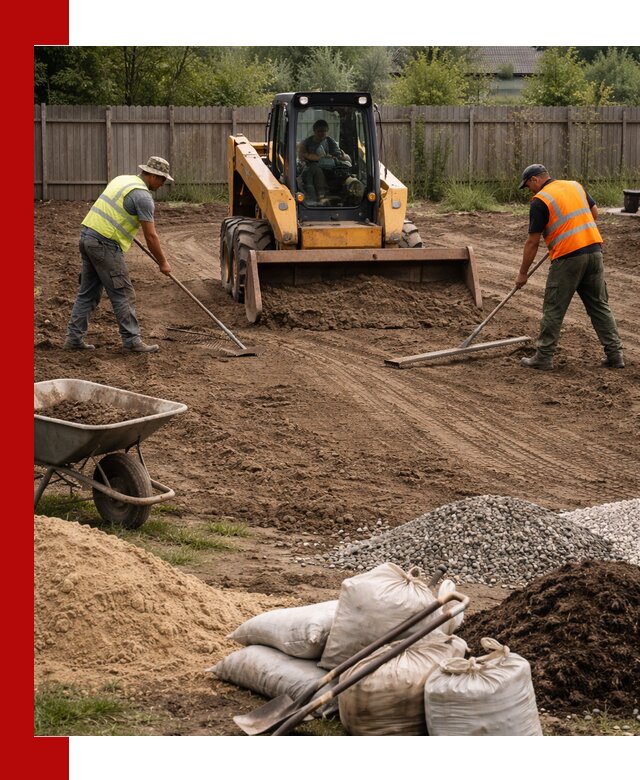 Выравнивание участка под строительство и благоустройство в Белебее